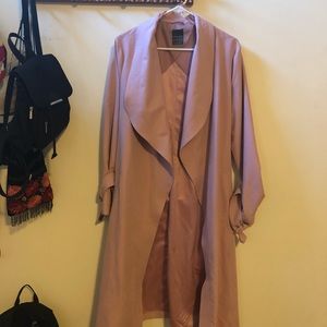 Dusty Pink Duster Coat